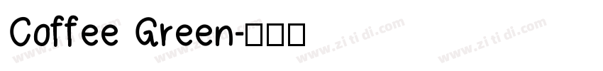 Coffee Green字体转换